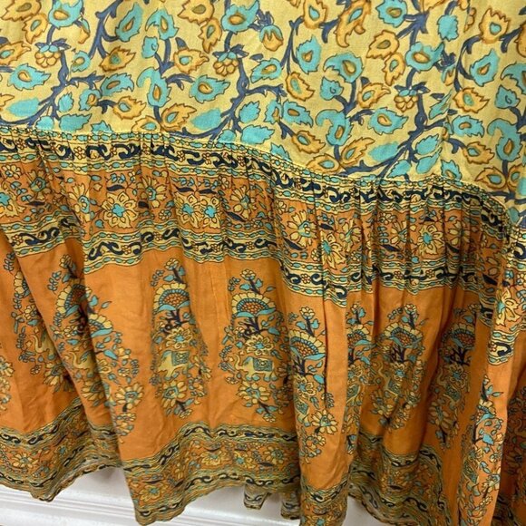 SPELL and The Gypsy Collective Delirium‎ Maxi Dress Gold Size XXS Romantic Boho - Picture 10 of 15